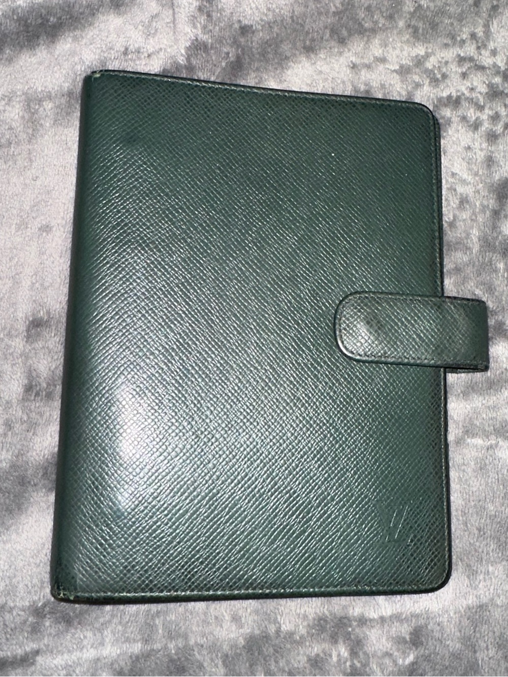 🔴 Louis Vuitton Epicea Green Taiga Leather MM Agenda Portfolio